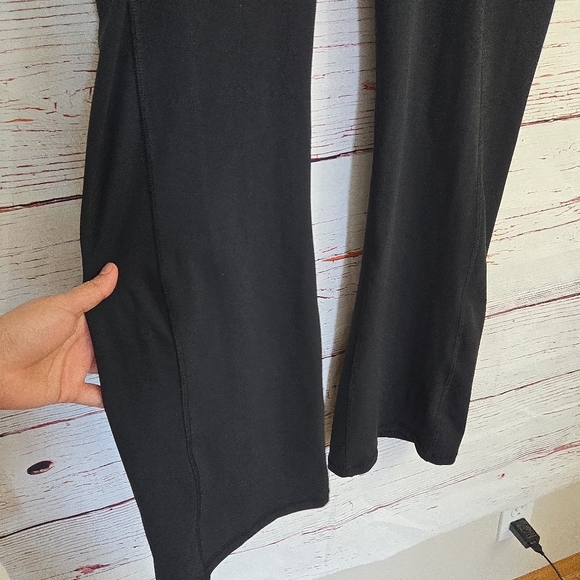 NWT BSP Black Flare Leggings Women’s Size Large Media Pocket Yoga Athletic Pants - Picture 7 of 15